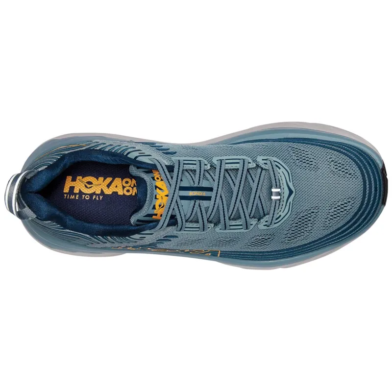Hoka One One Men's Bondi 6 Lead/Blue-5
